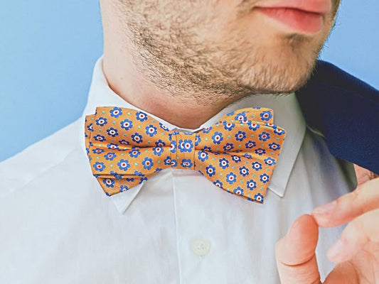 Bow Ties - Artificial Silk - Yellow Jasmine - Yellow