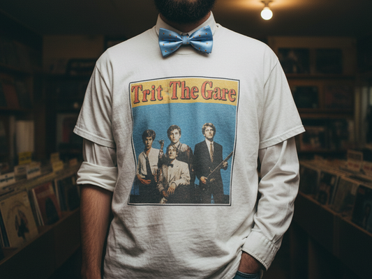 Bow Ties - Artificial Silk - Yellow Dots - Sky Blue