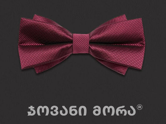 Bow Ties - Artificial Silk - Sangria - Bordeaux