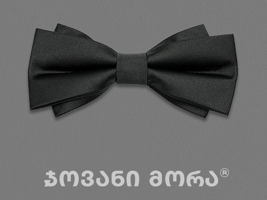 Bow Ties - Artificial Silk - Dark Knight - Black