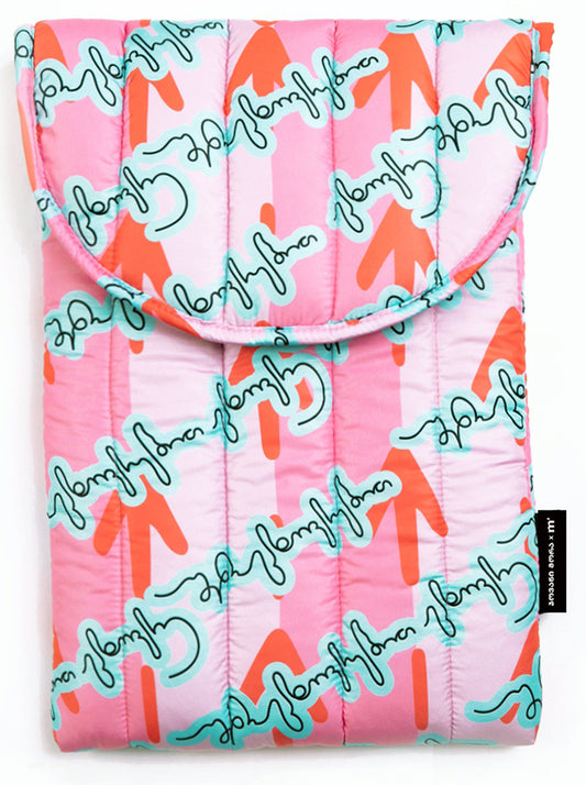 Laptop Sleeves - Polyester - Live Your Own Life - Red