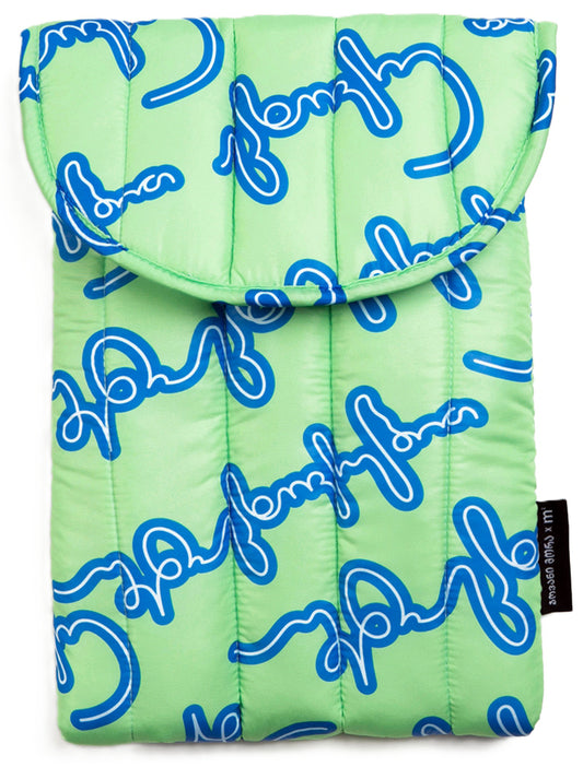 Laptop Sleeves - Polyester - Live Your Own Life - Lettuce Green