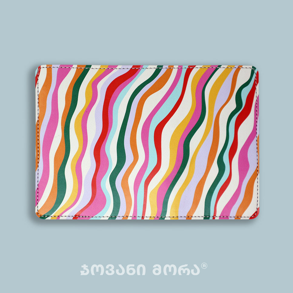 Passport Holders - Vegan Leather - Waves - Multicolor