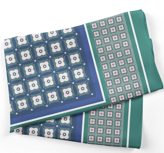 შარფები - ნატურალური აბრეშუმი - დილის ვარსკვლავი - ღია მწვანე