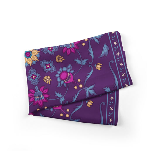 შარფები - ნატურალური აბრეშუმი - ნიმფა - იასამნისფერი