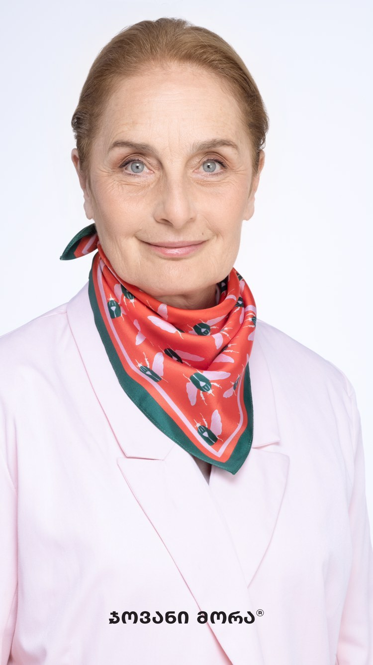 Scarves - Natural Silk - Beetles - Red