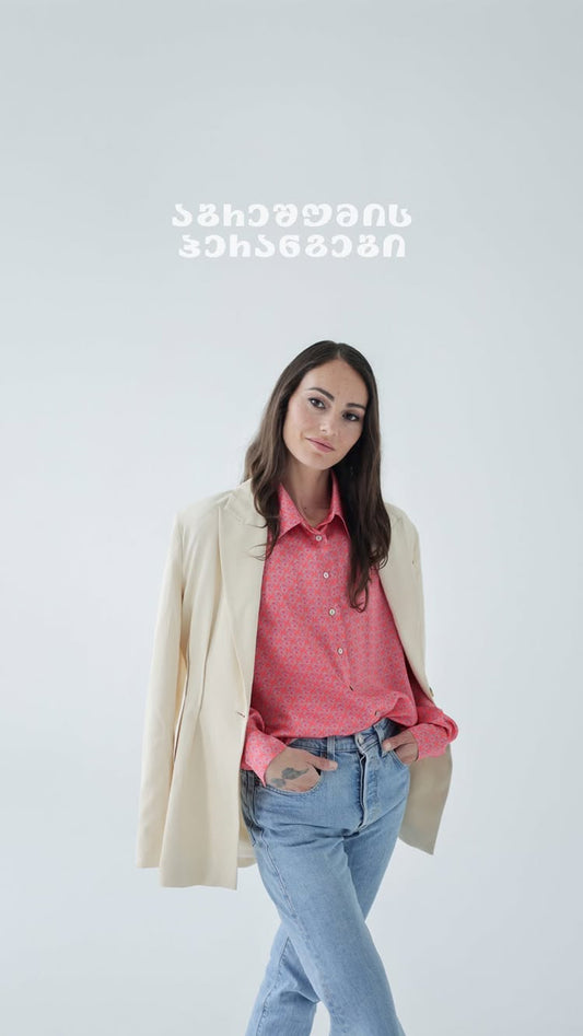 Shirts - Natural Silk - Beloved - Red