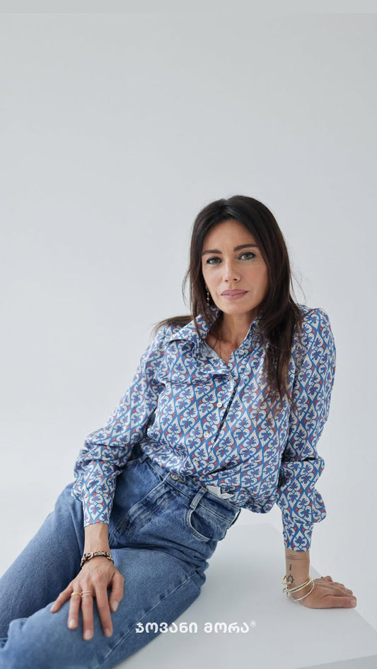 Shirts - Natural Silk - Affection - Blue