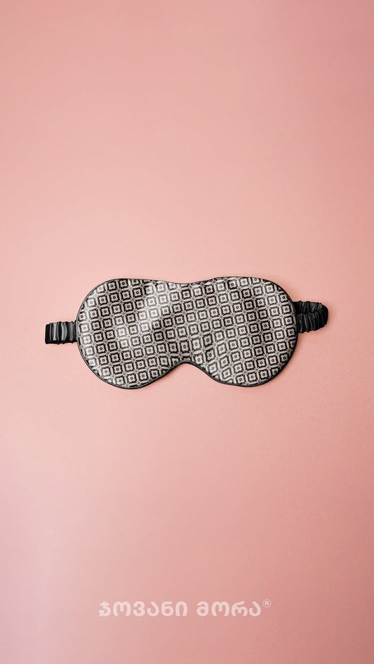 Sleep Masks - Natural Silk - Morning Star - Black