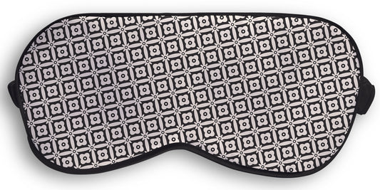 ძილის ნიღბები - ნატურალური აბრეშუმი - დილის ვარსკვლავი - შავი