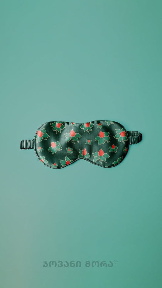 Sleep Masks - Natural Silk - Lega Magnolia - Green