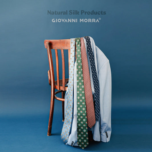 Ties - Bird of Paradise - Natural Silk - Blue
