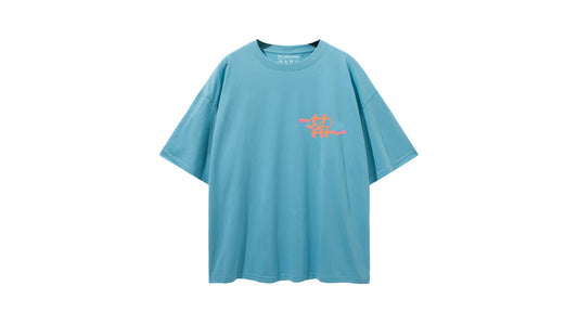 T-Shirts - Cotton - Live Your Own Life - Pale Green - Pink