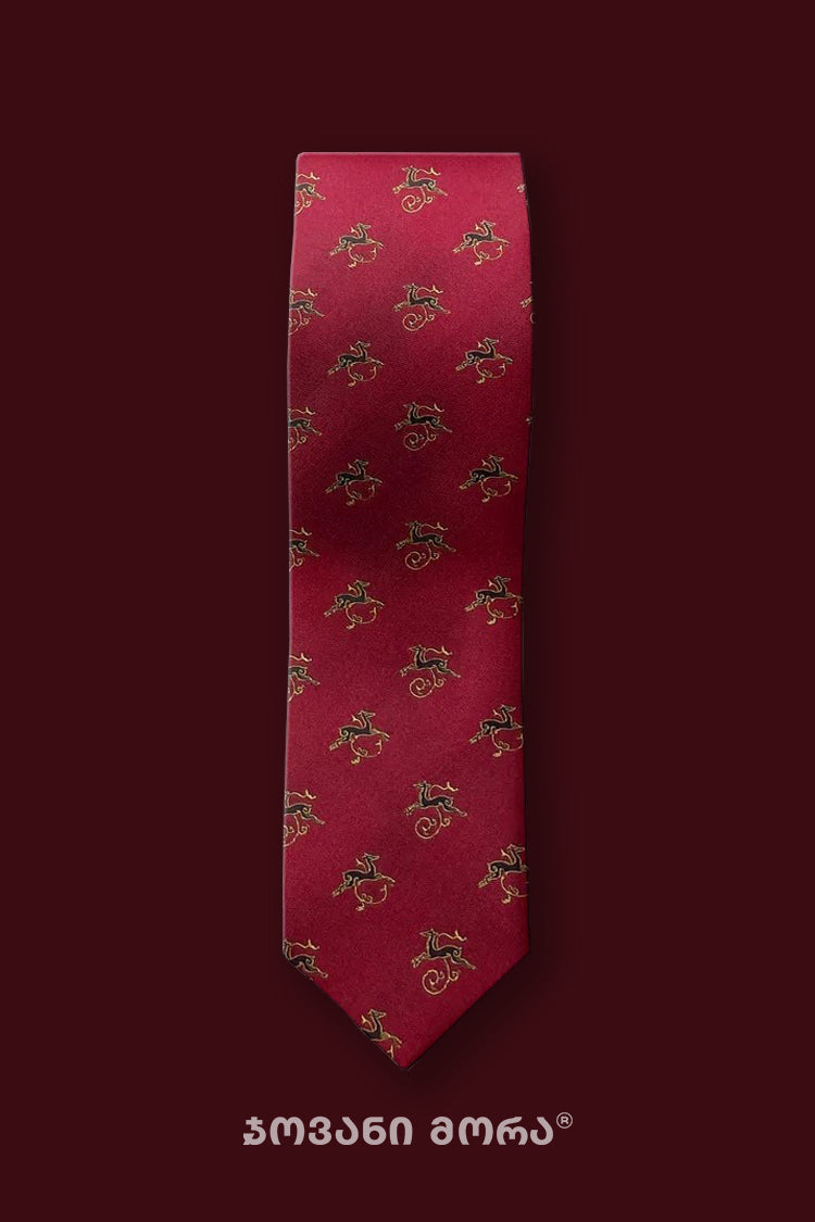 Ties - Natural Silk - Deer’s Leap - Red