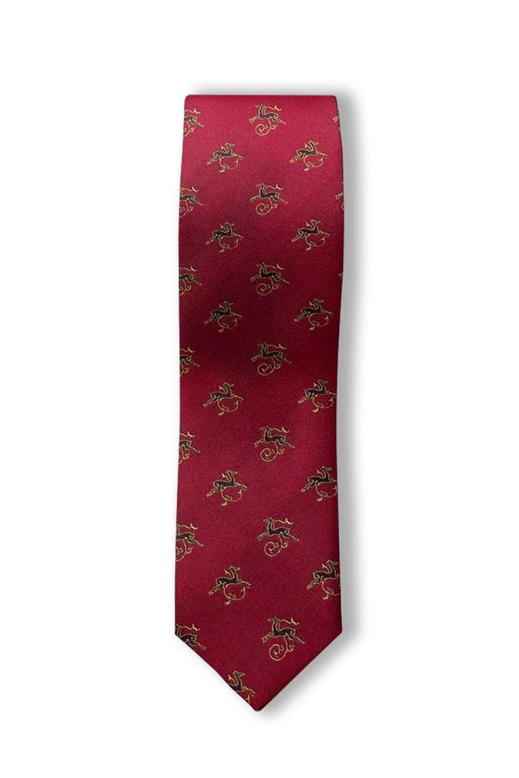 Ties - Natural Silk - Deer’s Leap - Red