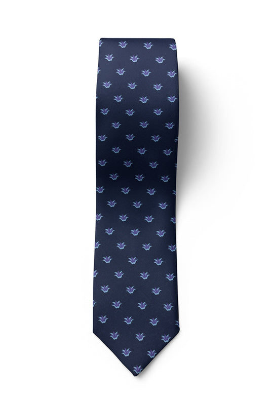 ჰალსტუხები - ნატურალური აბრეშუმი - სამოთხის ჩიტი - ლურჯი