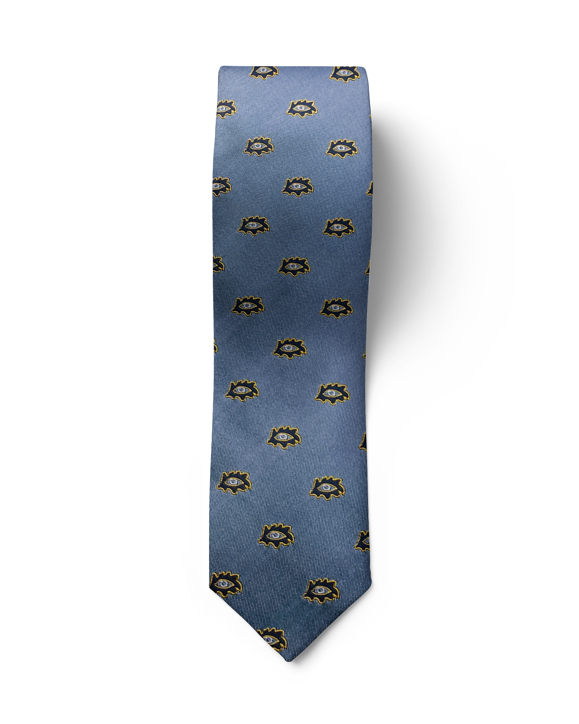 აბრეშუმიჟაკარდის ჰალსტუხის და საგულის სეტი „თოლიგე“ (ცისფერი)