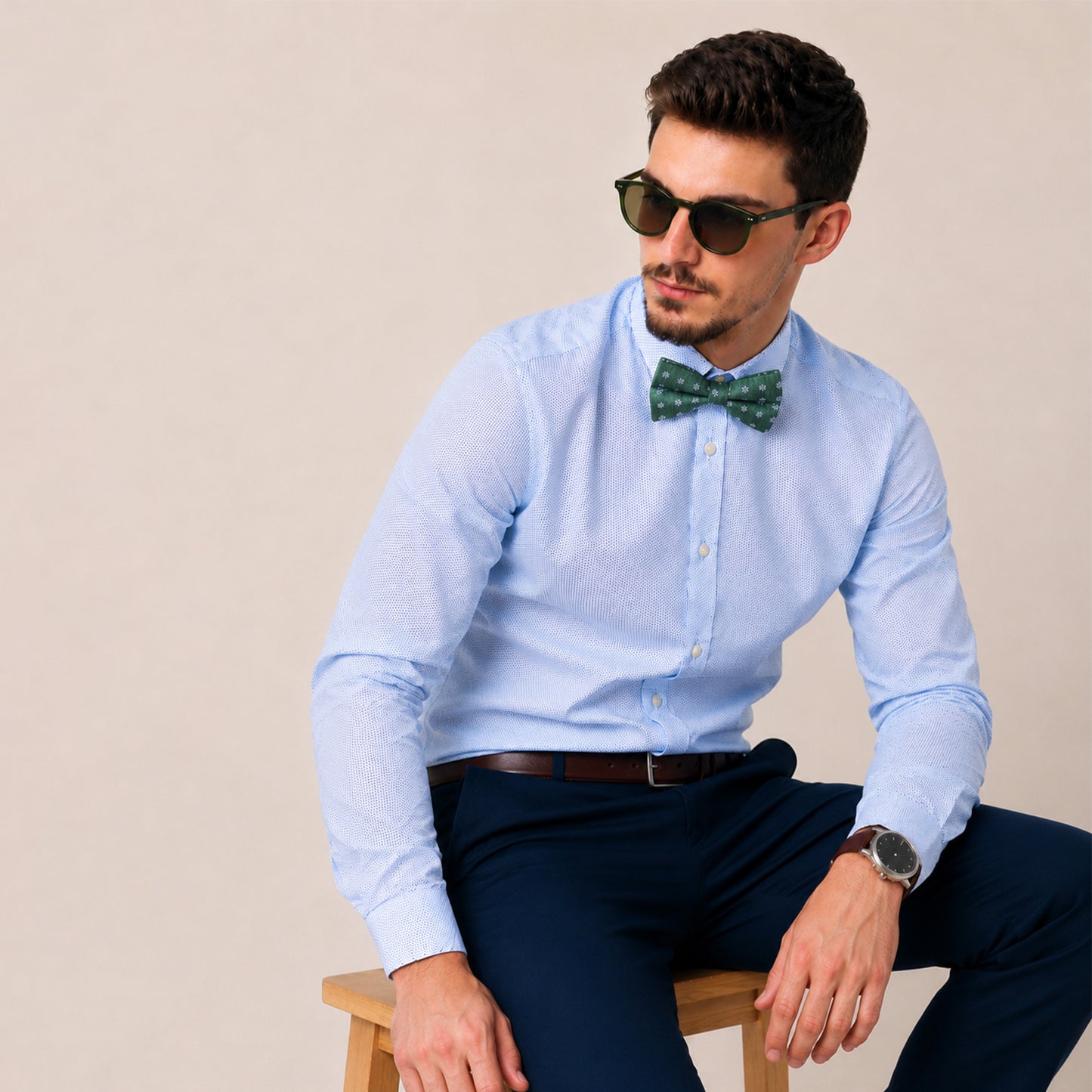 Bow Tie Floral Waves