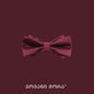Bordeaux silk bow tie featuring the colorful Sangria pattern
