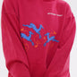 Hoodie - Deer’s Leap - Cotton Acid-Washed - Red
