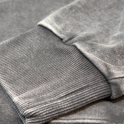 ჰუდი - 100% მჟავათი გარეცხილი ბამბა - იცხოვრე შენი ცხოვრებით - შავი - m² x Giovanni Morra