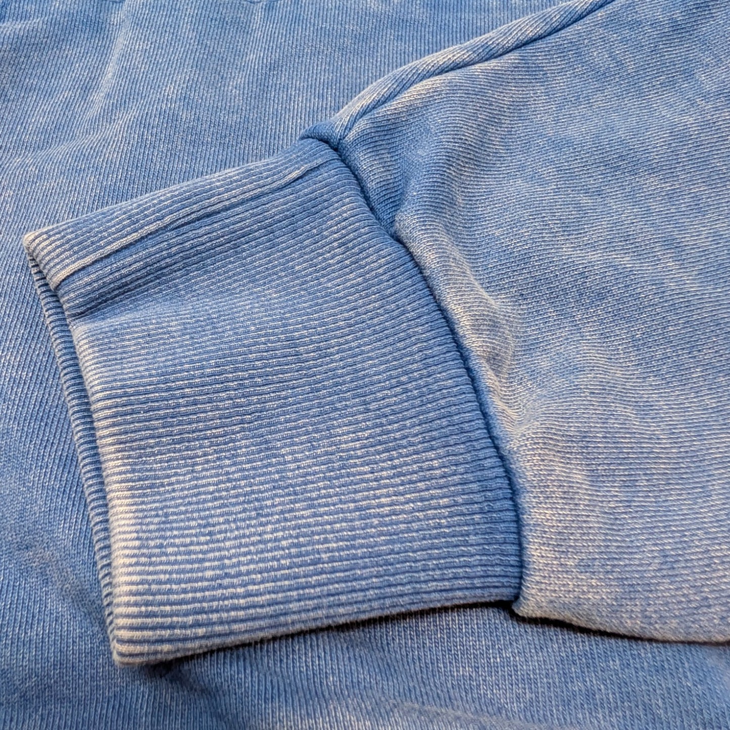 ჰუდი - 100% მჟავათი გარეცხილი ბამბა - ანგელოზები - ლურჯი