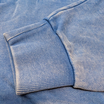 ჰუდი - 100% მჟავათი გარეცხილი ბამბა - ანგელოზები - ლურჯი