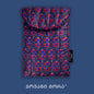 Black polyester laptop sleeve with Affection Georgian ornament print by Giovanni Morra