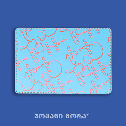 Passport Holders - Vegan Leather - Live Your Own Life - Sky Blue - Pink