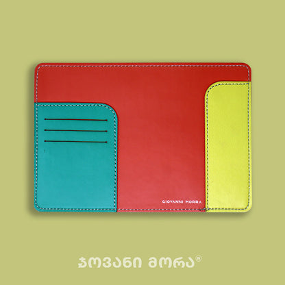 Inside view of Rainbow passport holder by Giovanni Morra