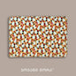 Yellow and white vegan leather passport holder with Pears print by Giovanni Morra
