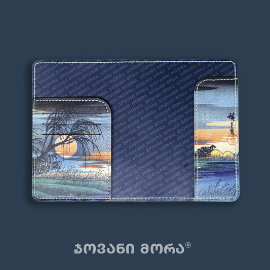 Passport Holders - Vegan Leather - Japanese Moon - Illustration