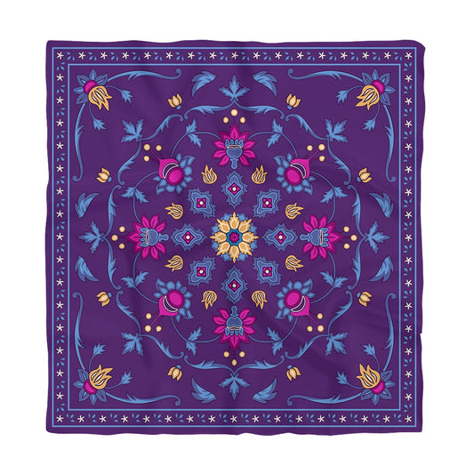 შარფები - ნატურალური აბრეშუმი - ნიმფა - იასამნისფერი