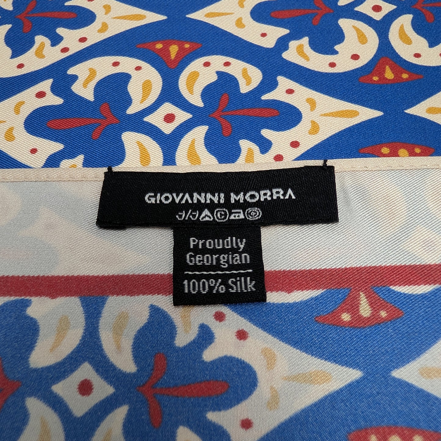 შარფები - ნატურალური აბრეშუმი - სიყვარული - ცისფერი