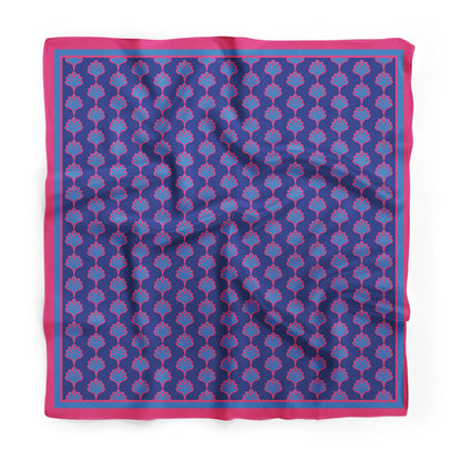 შარფები - ნატურალური აბრეშუმი - ტიტები - იასამნისფერი