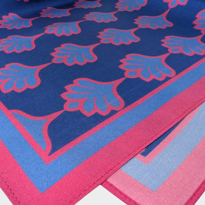 შარფები - ნატურალური აბრეშუმი - ტიტები - იასამნისფერი