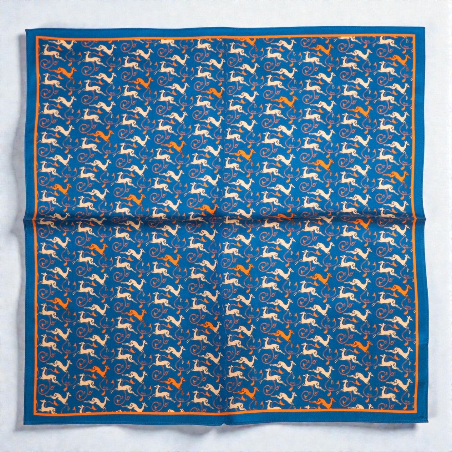 Scarves - Natural Silk - Deer’s Leap - Blue