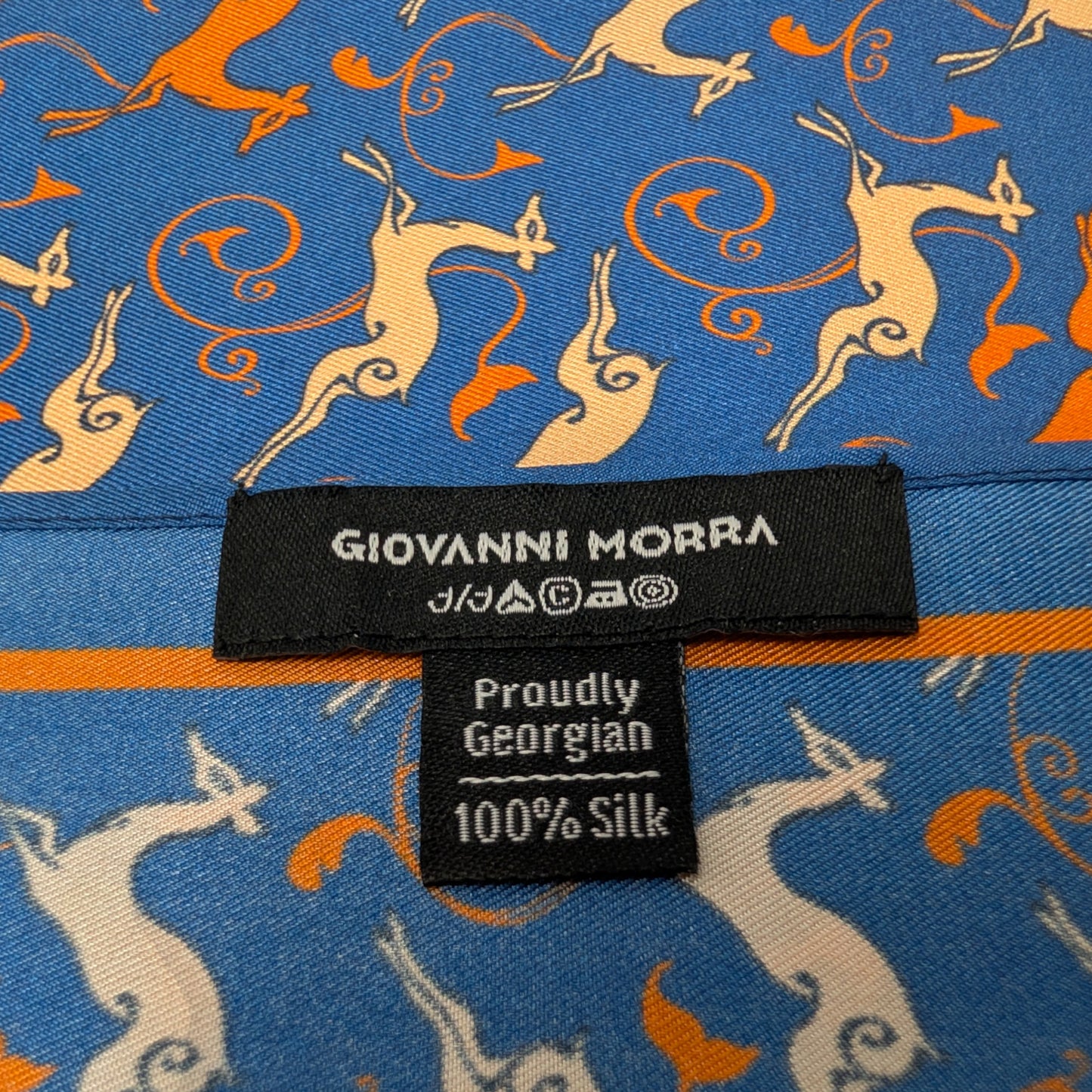 Scarves - Natural Silk - Deer’s Leap - Blue