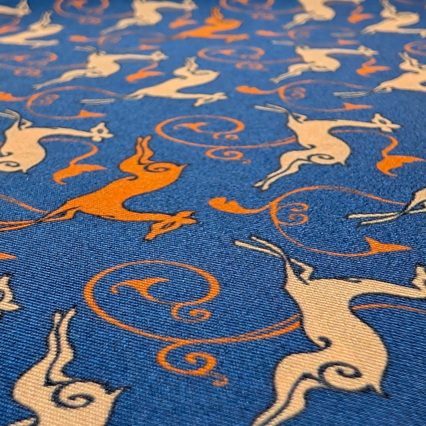 Scarves - Natural Silk - Deer’s Leap - Blue