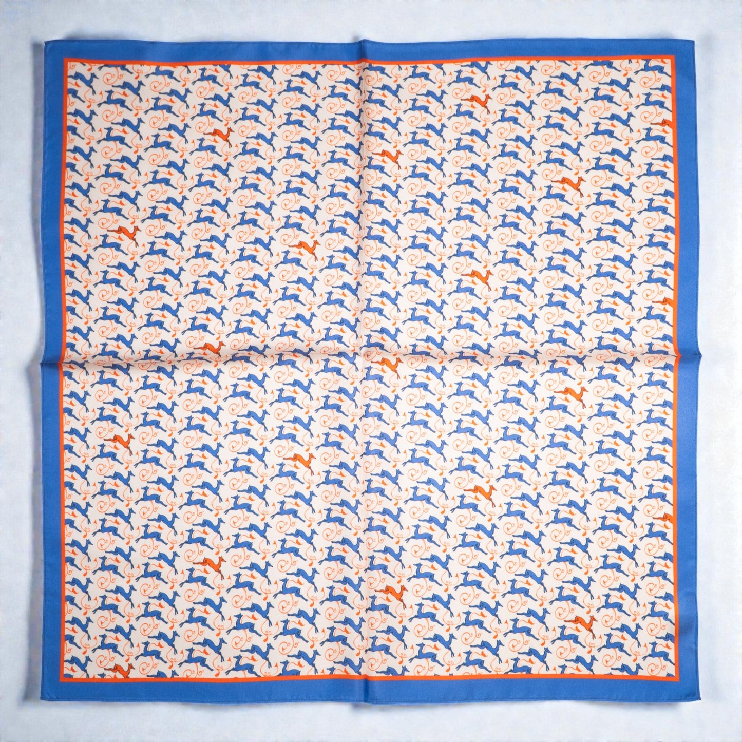 Scarves - Natural Silk - Deer’s Leap - Beige - Orange