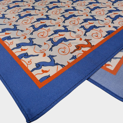 Scarves - Natural Silk - Deer’s Leap - Beige - Orange