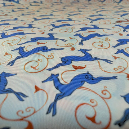 Scarves - Natural Silk - Deer’s Leap - Beige - Orange