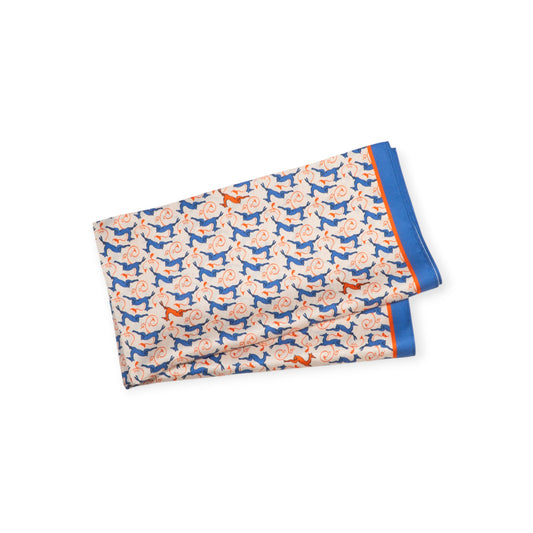 Scarves - Natural Silk - Deer’s Leap - Beige - Orange