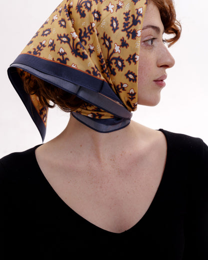 Scarves - Natural Silk - Tholige - Yellow