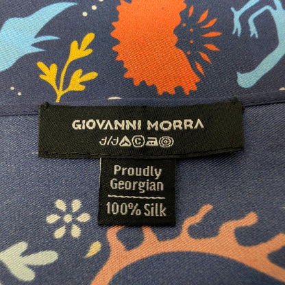 Scarves - Natural Silk - Eye of the Sun - Blue