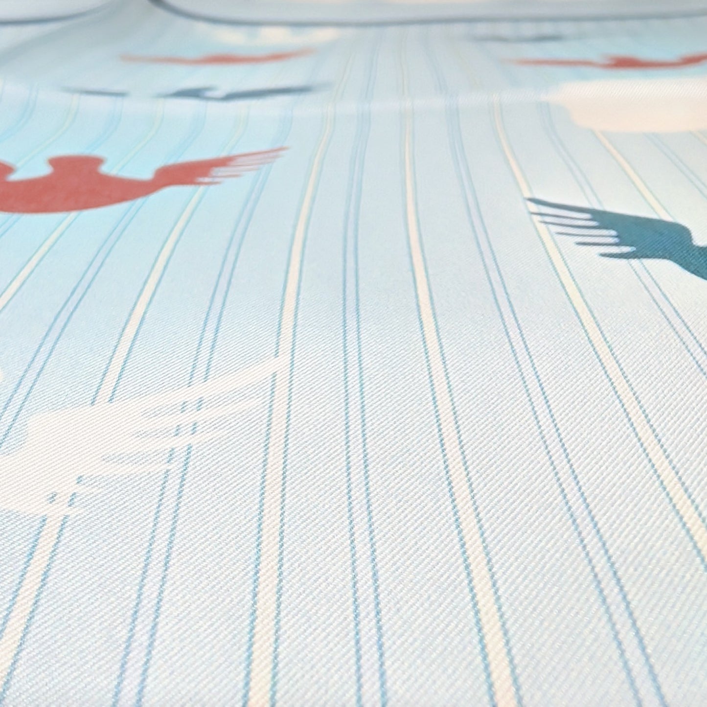 Scarves - Natural Silk - Angels - Sky Blue