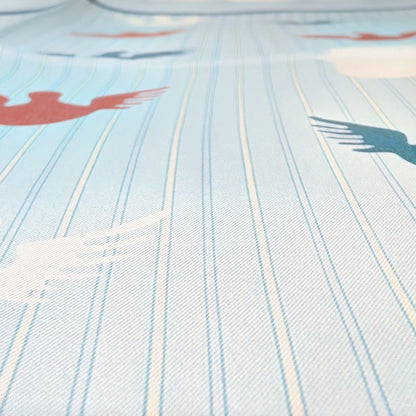 Scarves - Natural Silk - Angels - Sky Blue