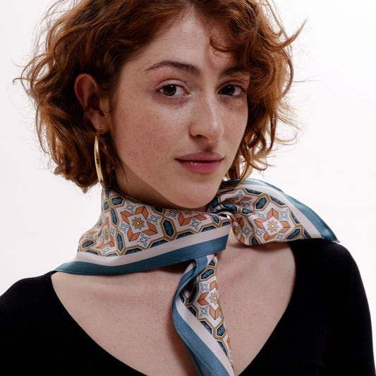 Scarf - Lisbon Tales - Natural Silk - Beige