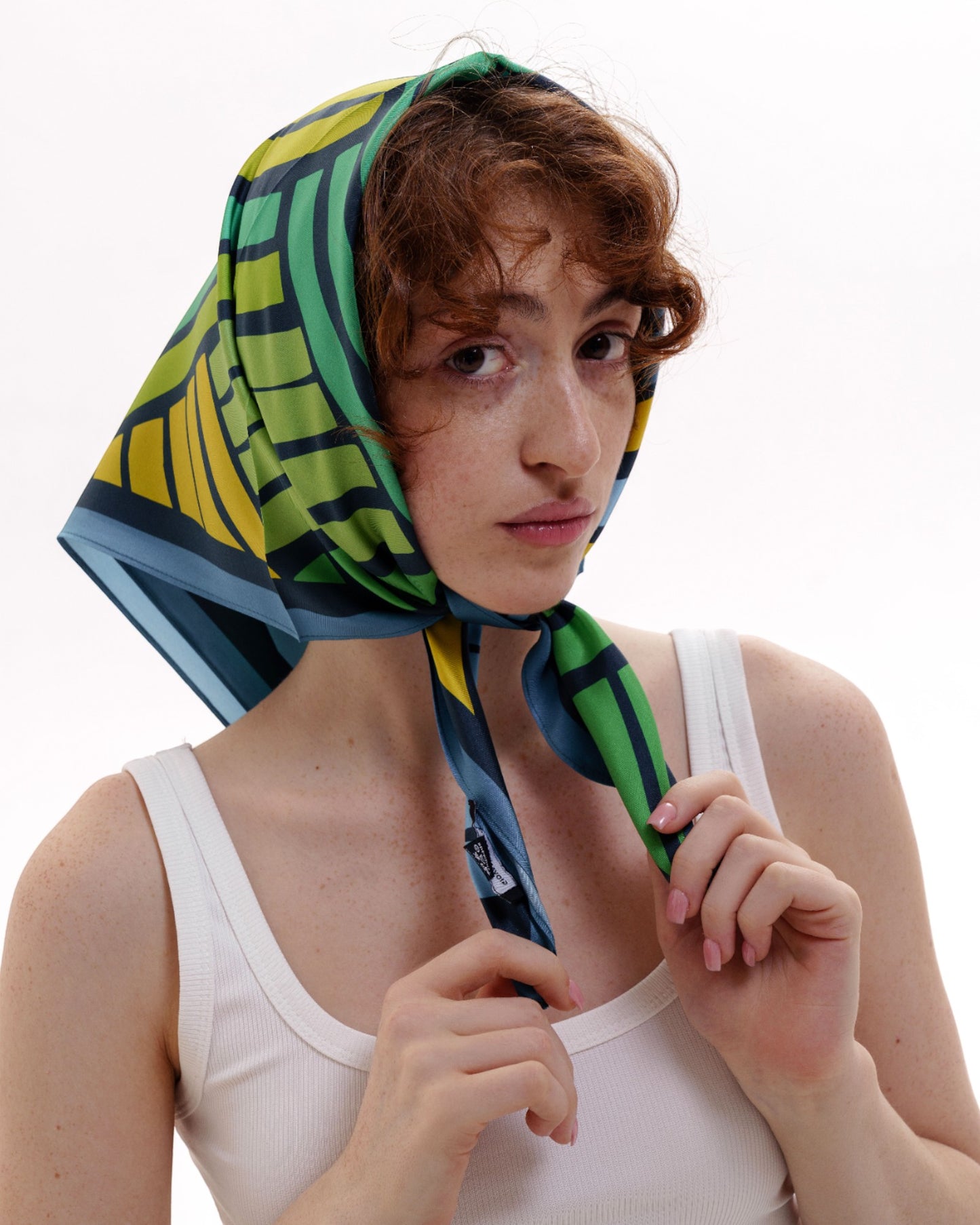 Scarves - Natural Silk - Long Roads - Blue