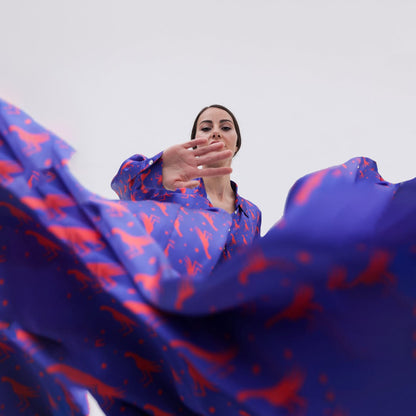 Fiery Pheasant Silk Shirt